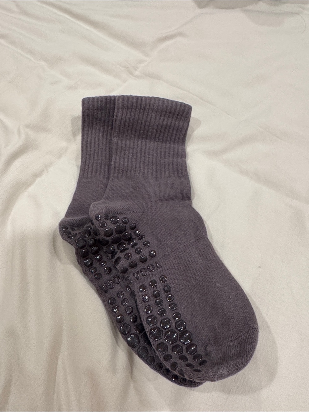 Grey Pilates Socks